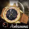 Forsing Style multifonctionnel loisirs hommes automatique mécanique mode sport moto montre