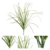 Dekoracyjne kwiaty 12 szt. Wystrój zewnętrzny sztuczne krzewy Symulacja Kreatywna realistyczna modelu ozdoby trawy symulowana dekoracja rekwizytów