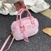 Stores Export Designer Shoulder Bags Womens Bag 2024 New Fashion Versatile High Grade Cute Plush Handbag Single Shoulder Crossbody