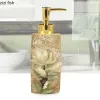 Sets Floral Texture Portable Soap Dispenser Resin Bathroom Accessories Supplies Shampoo Empty Bottle Vintage Hand Sanitizer Bottle