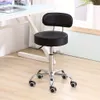 PU skórzane stołek do stołka średnia z tyłu Regulowane biurowe komputer biurowy Dafting Drafting Obracanie krzesło z kółkami