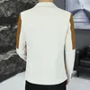 new Men's Blazer Slim-fit Korean Versi Casual Wedding British Style All Match Luxe Handsome Busin Fi Gentleman Suit K7IH#