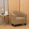 Stol täcker stretchsofa slipcover spandex jacquard non slip mjuk soffa täckbart möbler skydd med skidskum elastisk botten