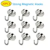 Rotaie 10/20PCS Forti ganci magnetici Ganci da parete resistenti Cucina di casa Bar Organizzazione di stoccaggio per gancio Chiave Cappotto Tazza appesa Hange