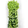 Decorative Flowers 2pcs Simulated Flower Violet Wall Hanging Vine Wedding Home Balcony Decoration Artificial