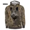 2023 Animal Fi Hip-Hop Street Style 3D Hoodie Sweter Mężczyźni i kobiety swobodne kaptura Kambelowanie Łosie łosów plus rozmiar C9CF#