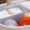 Cotton Baby Diaper Caddy Organizer Storage Storage Bin Storing Essentials Compartmental 240328