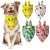 Vêtements pour chiens 4pcs / pack Triangle Bandana Écharpe Lavable Collier de chiot Décor Bandanas Toilettage Saliva Serviette Accessoires