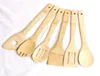 Bambusked Spatula 6 Styles Portable Wood Utensil Kitchen Cooking Turners Slitted Mixing Holder Shovels EEA139586768056