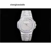 Märke Sapphire Mechanical Watch Tw Factory 40mm 324SC Automatisk rörelse full is lyx pp frysta diamant