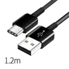 Cavo di sincronizzazione dati di ricarica rapida tipo C da 1,2 M 4FT per Samsung Galaxy S8 S9 S10 Nota 7 8 Cavo di ricarica rapida USB C