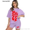 Femmes de survêtement Two Pieces Set Designer 2024 Nouveau t-shirt T-shirt T-shirt T-shirt T-shirt Sports Sports 7 Couleurs