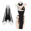 sexy Lingerie Nun Uniform Passi Witch Costumes Adult Women Cosplay Dr with Black Veil Anime Halen Party Maid Outfit e6K0#