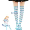 Biamoxer Maid Lolita Stockings Женщины для взрослых аниме Алиса в Wderland Black Blue White Cosplay Costume Accory Sock Halen A4ZK#