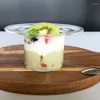 Bols tasses de salade de bol en verre