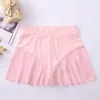 Femmes Chiff Shorts à volants Couleur unie Taille haute Danse Mini Shorts Été Sexy Respirant Élastique Transparent Bas Courts o11b #