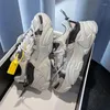 Casual Schuhe Frauen Chunky Turnschuhe Höhe Zunehmende Zapatillas Air Mesh Frauen Plattform Schuh Atmungsaktive Sport Laufen