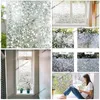 Naklejki okienne Film Prywatna naklejka papierowa nieadhesywna koronkowa naklejka kwiatowa domowy biuro statyczne fling szklany folia widna 90 cm