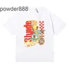 Beauty Vision Pursues Enjoyment Joyride Letter Printed Short Sleeved Loose T-shirt for Men and Women Unique Trend Rhude