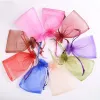 Gravestones Wholesale Drawstring Organza Bag Christmas Wedding Party Decoration Gift Bags Jewelry Packaging Bags Tulle Candy Pouches 50%