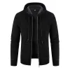 Maglioni da uomo 2024 Inverno Tinta unita Sciolto P Maglione con cappuccio addensato Maglieria Grande Cappotto cardigan casual Consegna di consegna Abbigliamento Panno Dhezy