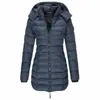 winter Women's Lg Straight Coat Fitn Slim Down Parka Jackets Casual Elegant Hooded Down Snow Coats Fi Outwear t5PZ#