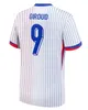 S-4XL Футбольные майки Кубка Европы по французскому футболу BENZEMA 24 25 GIROUD MBAPPE GRIEZMANN SALIBA PAVARD KANTE Maillot de Foot Equipe Maillots детская комплект Мужская футбольная рубашка 98 06 Ретро