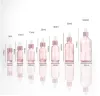 Polijsters 10 Stück/Packung 5 ml 100 ml Glas-Tropfspender-Flasche, rosafarbene Flaschen für ätherische Öle, Kosmetikbehälter, leere nachfüllbare Flaschen