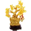 Fleurs décoratives Citrine Macrocarpa, ornement d'arbre, prospérité, argent, décoration de maison, bonsaï délicat