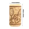 Tillbehör 100st/Lot Wine Cork Bungs Beer Diy Wine Bottle tätning Stopper Bungs Plug 21*40mm Home Brewing Wine Bottle Cork Bungs Supplies