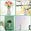 Vases Heart Shaped Flower Arrangement Decorative Bouquet Holder Vase Tabletop Metal Plant Container Home Pot Decoration Ornament