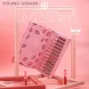 Lipgloss YOUNG VISION 12 Teile/satz Glasur Magnet Geschenkbox Set Matte Non Stick Cup Flüssiger Lippenstift