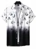 Hawaiian skjorta sommar överdimensionerade t-shirts blommor mönster skjorta för män/kvinnor strandtröjor kort ärm skjorta tee streetwear topp 44nn#