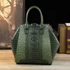 Modèle de crocodile de sens Premium Light Luxury Femme's Retro Retro Crossbody Bag Sac à bandoulière 041624-11111