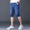 2022 Summer Brand New Men's Fit Straight Denim Shorts Classique Vêtements de sport Léger Cott Stretch Mince Slim Shorts J9ow #