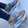 Fashion Wedge Female Platform Buckle Strap Street Summer Shoes Punk Beach Sandals y Sandalias De Mujer 240323