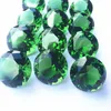 Party Decoration Wholesale Price 20pcs Nice Birthday Favor Table 20mm K9 Sparkle Crystal Glass Green Small Diamonds Paperweight