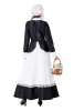 halen European Manor maid beer vintage garden Maid lg Skirt Costume Y5pb#