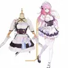 Elysia Cosplay cameriera francese Costume Hkai Impact 3 Carnevale Uniforme Parrucca Anime Halen Costumi Uomini Gioco U9B8 #