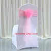 Sashes Hotel Banquet Wedding Chair Cover Elastic Free Descoration Chair Back Flower Bow Tie Glass Yarn Streamer Chear Coverは含まれていません