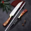 Noże noża kuchenne Zestaw 17pcs 50CR15Mov Steel Chef Knife Boning Butcher Knife Mięs Mięso