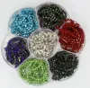 Caixas 10 jardas de vidro strass strass copo corrente costura diamante cola perto correntes glitter corte cristal copo corrente costurar em vestuário