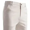 summer Spring Male Casual Pants Busin Suit Pants Khaki Classic Men's Dr Pants Flexible Office Clothes 49Zm#