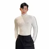 IEFB Slim mâle Lg manches T-shirts automne nouveau polyvalent détachable poitrine Fi Niche Design coréen sous-couche hauts 9C1590 L0sr #