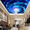 Tapety Wellyu niestandardowa tapeta 3d po malowidła ścienne fantasy Mleczne drogę Galaxy Big Sky Rising Room El Papel de Pareede