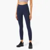 Lu Align Hose Leggings 2024 Heißer Verkauf Damen Fitness weiblich Ganzkörper-Leggings Tasche Laufhose und figurbetonte hohe Taille enge Yogahose Lemon Sports 2024