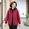 Herbst Winter Mittleren Alters Dame Mit Kapuze Kurze Jacke Frauen Dünne Plus Cmere Warme Mantel Mutter Casual wam mantel U1qb #