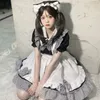 Femmes Maid Outfit Black Plaid Cosplay Anime Uniforme Fille Étudiante Lolita Dr Style Doux Mignon Arc Café Princ Kawaii Dres 41Gz #