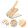 Bakgereedschappen Deegpers Dumpling Maker Tool Houten mal voor de huid Praktische verpakking Presser Houten maken Keuken Persen Geperst DIY