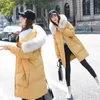 Para baixo cott jaqueta feminina inverno 2022 coreano solto fi casual acolchoado casaco feminino tamanho grande com capuz gola de pele grossa parkas t0ey #